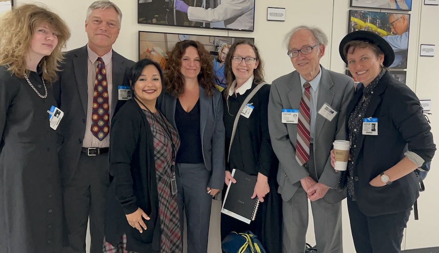 Pictured left to right: Danika Lustre, Kevin Kamps, Marla Morales (DOE), Dr Kim Petry (DOE), Leigh Ford, Don Hancock, Eileen O’Shaughnessy