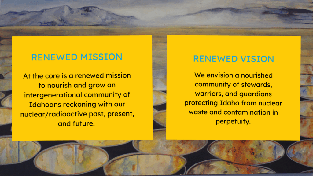 Renewed Mission and Vision. Background image by LAURA AHOLA-YOUNG titled "Burial Grounds #1" Renewed Mission and Vision. Background image by LAURA AHOLA-YOUNG titled "Burial Grounds #1"